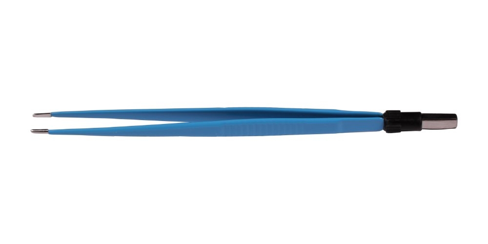 single-use bipolar forceps, sterile, straight model, length 155mm